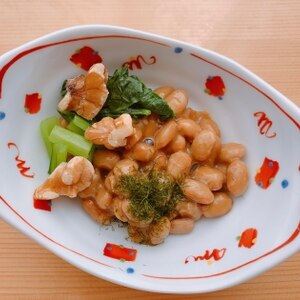 小松菜と納豆
